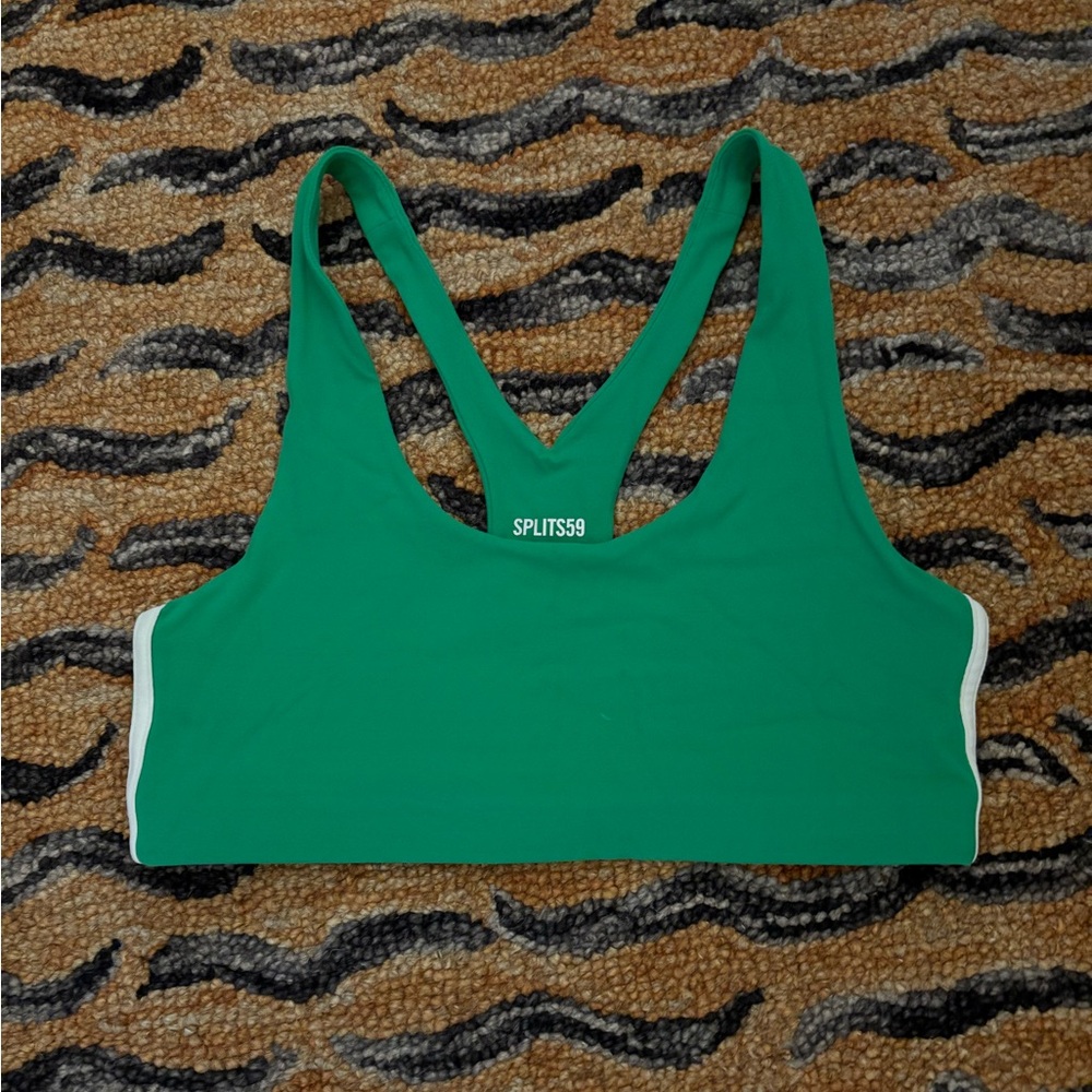 Splits59 Ella Airweight Bra - Green - Size Medium